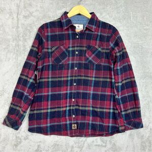 Legendary Whitetails Flannel Button Down Shirt Women's Size Large